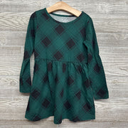 NEW LS Dress Plaid 5-6