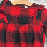 Buffalo Plaid Bodysuit Ruffles 12-18M