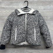 Hooded Puffer Coat Animal Print 8