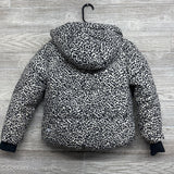 Hooded Puffer Coat Animal Print 8
