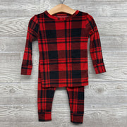 Plush 2 Pc Buffalo Plaid Pj 2t