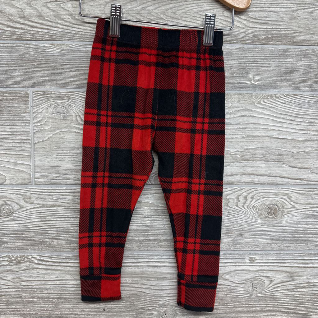 Plush 2 Pc Buffalo Plaid Pj 2t