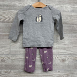 LS Shirt, Bodysuit & Leggings Penguins Love My Family 12M