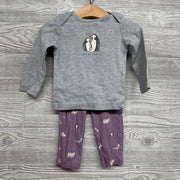 LS Shirt, Bodysuit & Leggings Penguins Love My Family 12M