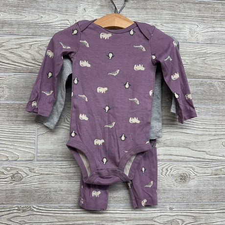 LS Shirt, Bodysuit & Leggings Penguins Love My Family 12M