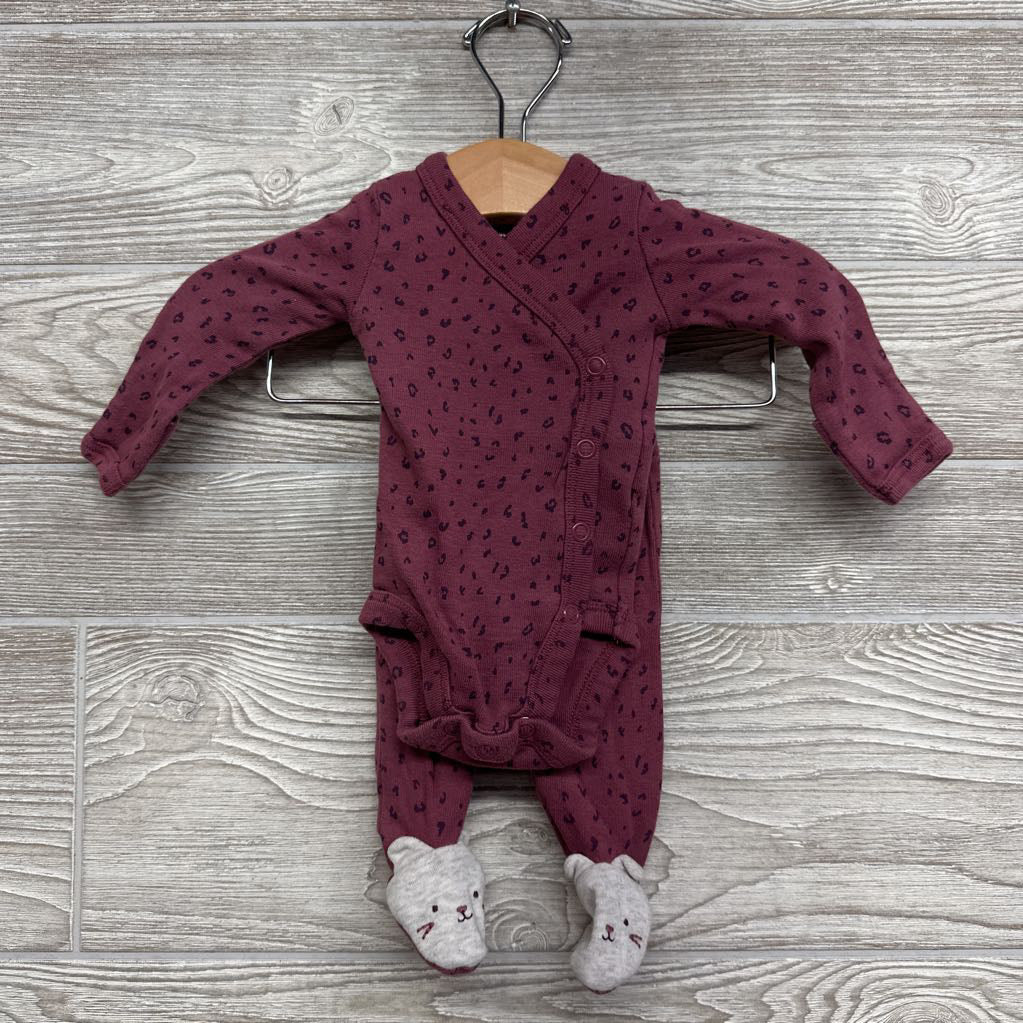 Bodysuit & Footed Pants Animal Print Preemie