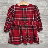 Plaid LS Dress 18M
