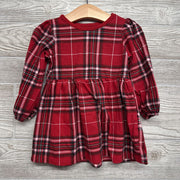Plaid LS Dress 18M