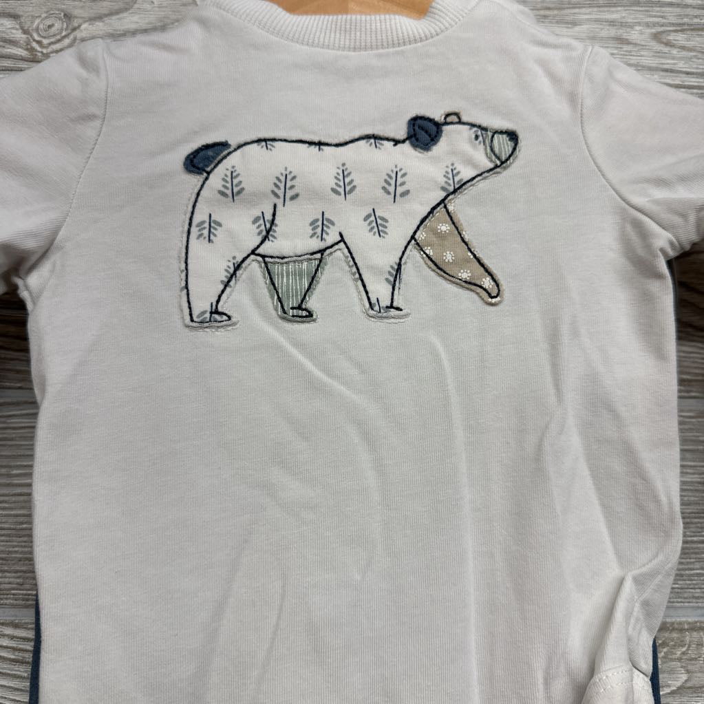 Jacket, Bodysuit Polar Bear & Pants 0-3M