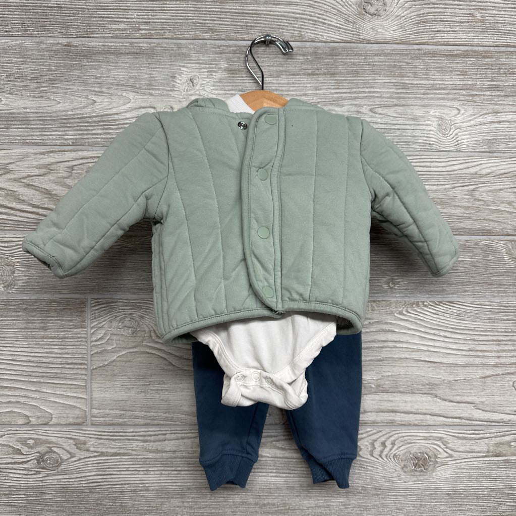Jacket, Bodysuit Polar Bear & Pants 0-3M