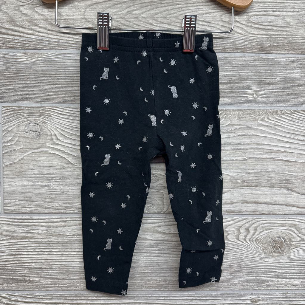Peplum Shirt Spooky Vibes & Leggings 12M