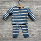 Henley Shirt & Pants Stripes 0-3M