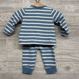 Henley Shirt & Pants Stripes 0-3M