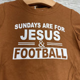 NEW Shirt Sundays Are For Jesus & Football & Tulle Skirt 2t