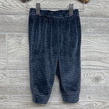 Crushed Velvet Crew & Pants Striped 12M