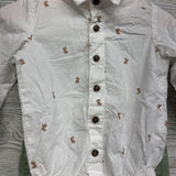 LS Button Up Bodysuit Bunnies & Pants 12M