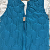 Quilted Vest, LS Bodysuit Dogs & Carpenter Pants 24M
