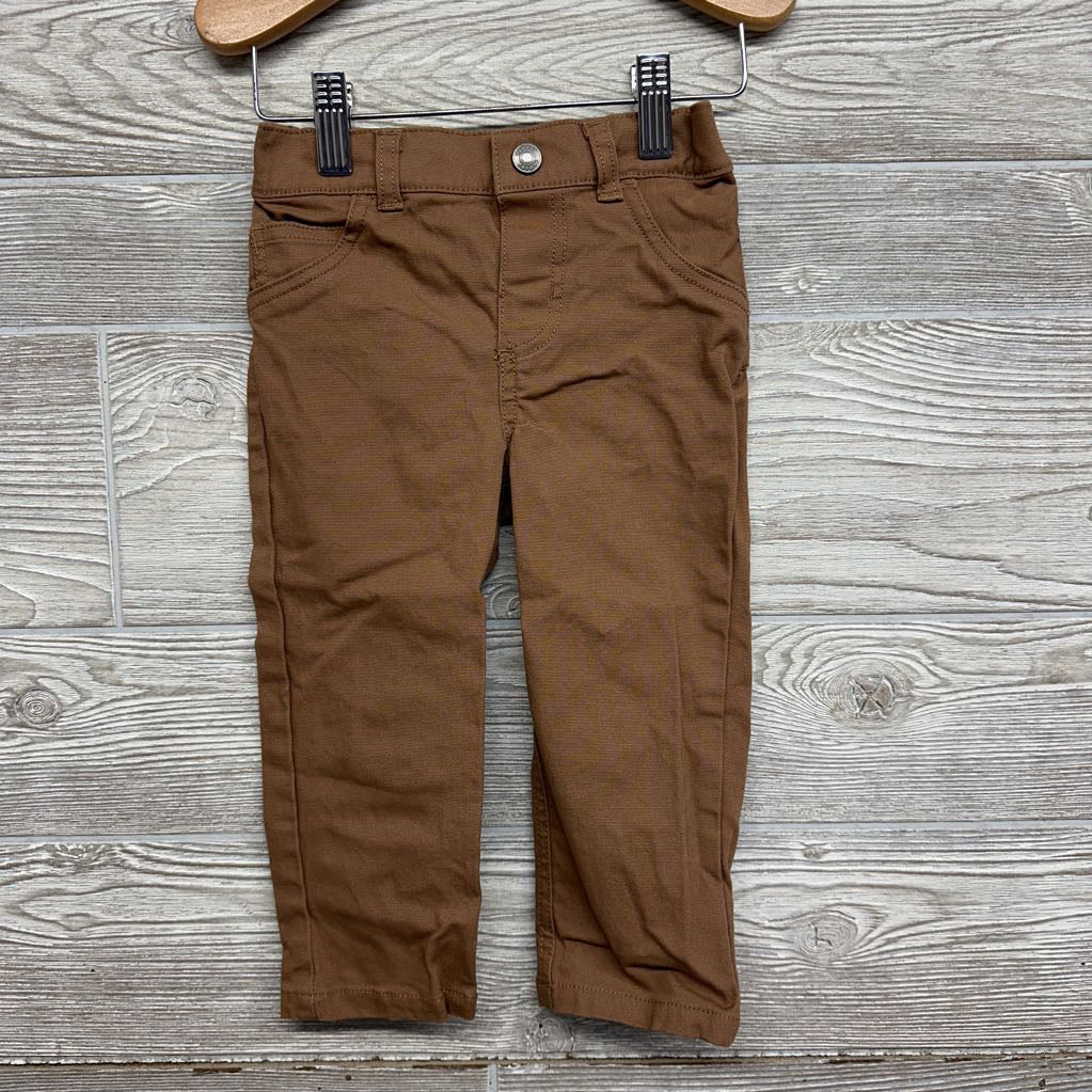 Quilted Vest, LS Bodysuit Dogs & Carpenter Pants 24M