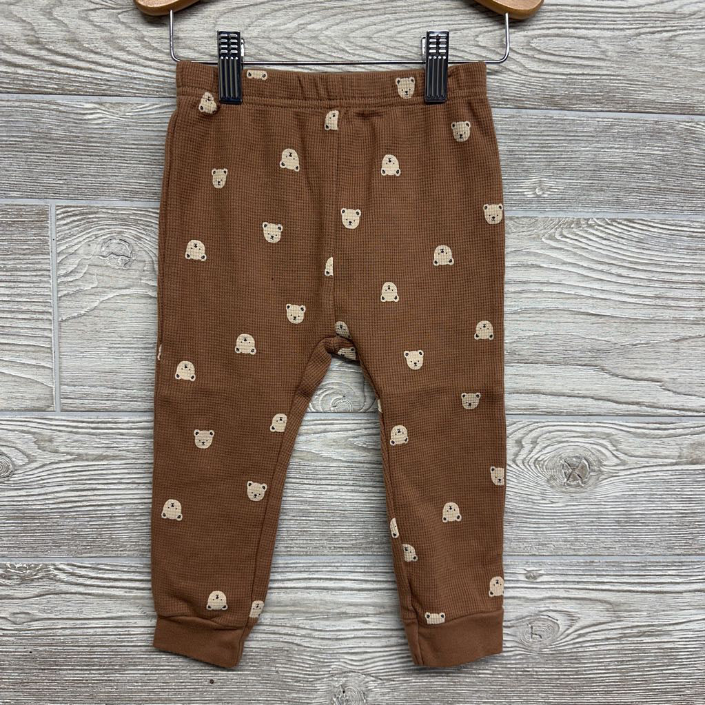 LS Waffle Knit Shirt & Joggers Teddy Bears 24M