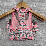 2 Pc Textured Swimsuit Flowers Cherries 8