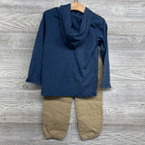 NEW LS Shirt W/ Hood & Pull On Joggers 4T
