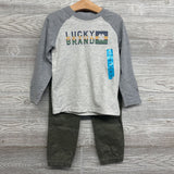 NEW LS Shirt Logo & Pull On Joggers 4T