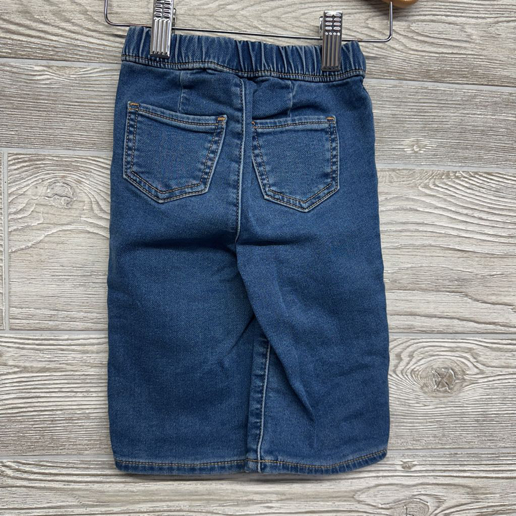 Super Soft Wide Leg Pull On Jeans 12-18M