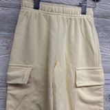 French Terry Wide Leg Cargo Pants 2T