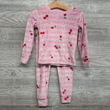 2 Pc LS Cozy PJs Cherries 3T