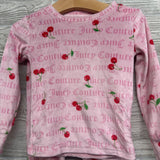 2 Pc LS Cozy PJs Cherries 3T