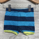 2 Pc Henley PJs Stripes 12M
