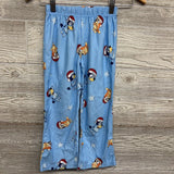 2 Pc LS Button Up PJs Santa Hats 4-5