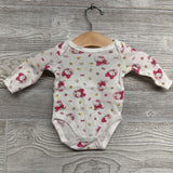 3 Pk LS Bodysuits Dots Bows NB