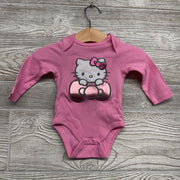 3 Pk LS Bodysuits Ribbed Bows 6M