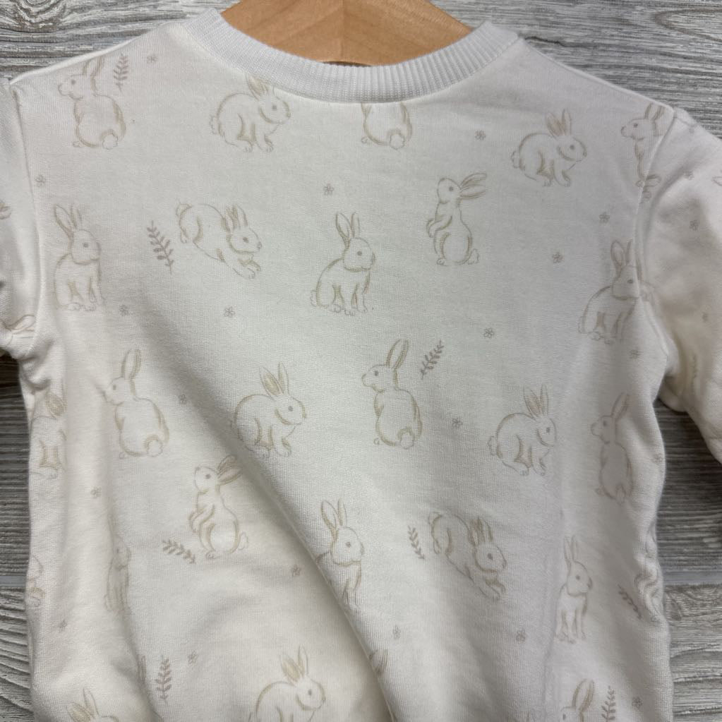 LS Modal French Terry Bodysuit Bunnies 0-3M
