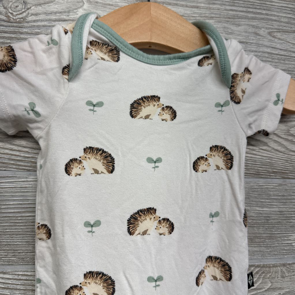 Bamboo Bodysuit Hedgehogs Leaves 0-3M