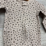 Waffle Knit Sleeper Animal Print 3M
