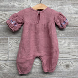 LS Muslin Outfit Embroidered Butterflies 3M
