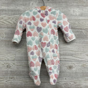 LS Plush Outfit W/ Hood Hearts 0-3M