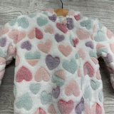 LS Plush Outfit W/ Hood Hearts 0-3M