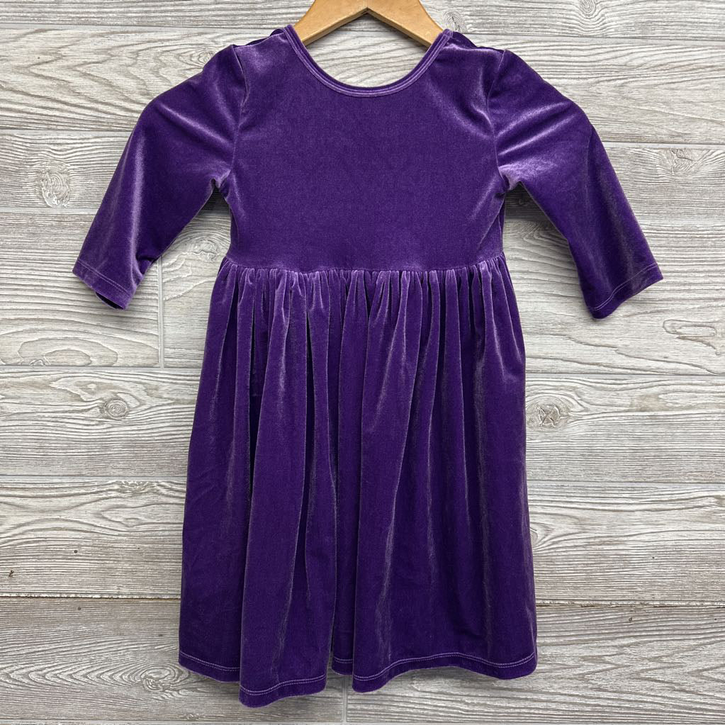 LS Velvet Dress 5-6