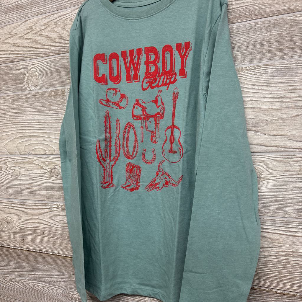NEW LS Shirt Get Up Cowboy 10-12