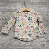 LS Shirt Snowflakes 18M