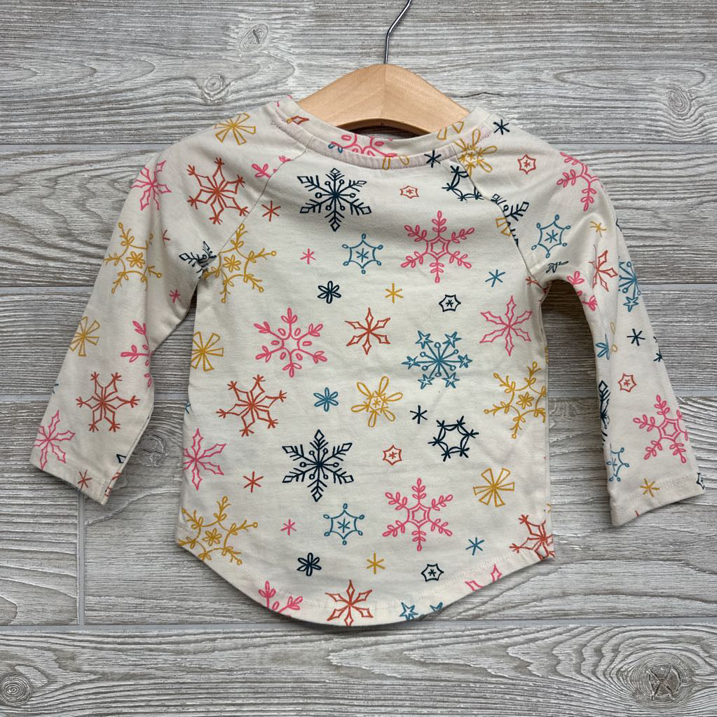 LS Shirt Snowflakes 18M