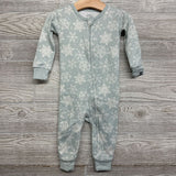 Footless Sleeper Snowflakes 18M