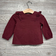 LS Shirt Eyelet Ruffles 18M