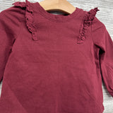 LS Shirt Eyelet Ruffles 18M