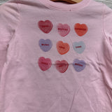 LS Shirt Conversation Hearts 18M