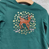 LS Shirt Deer Flowers 18M