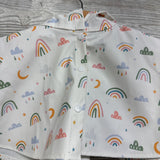 Rain Poncho Rainbows Clouds 0-6M